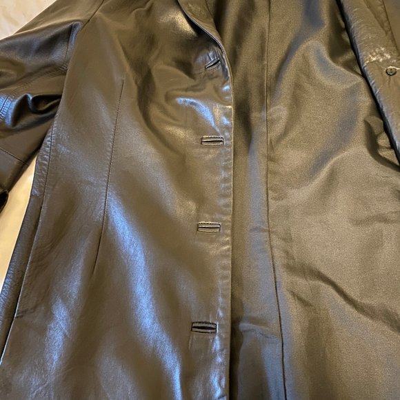 Coach 1941 black leather coat - XL - Picture 5 of 6